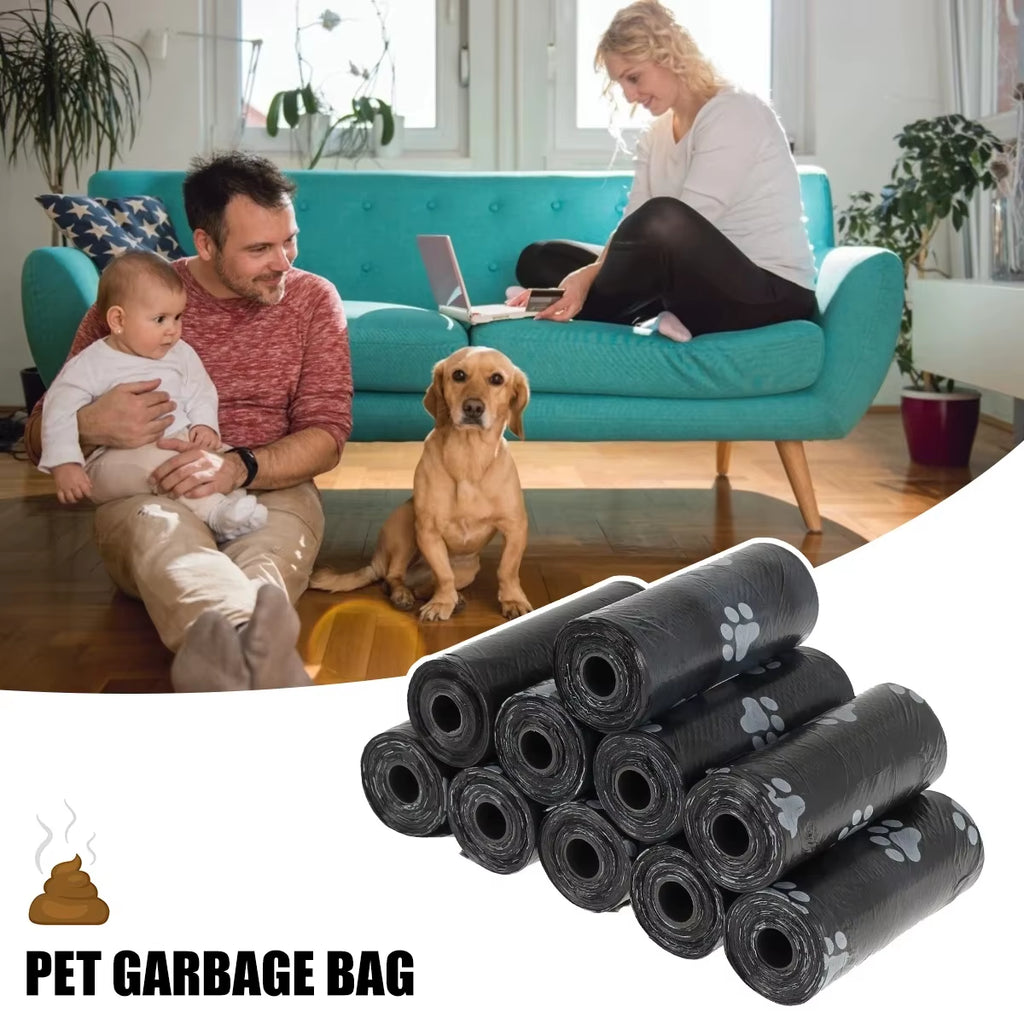 Pet Waste Disposal Bags - 2 Packs of 40 Rolls with Dispenser for Dogs and Cats - Eco-Friendly Outdoor Cleaning Supplies