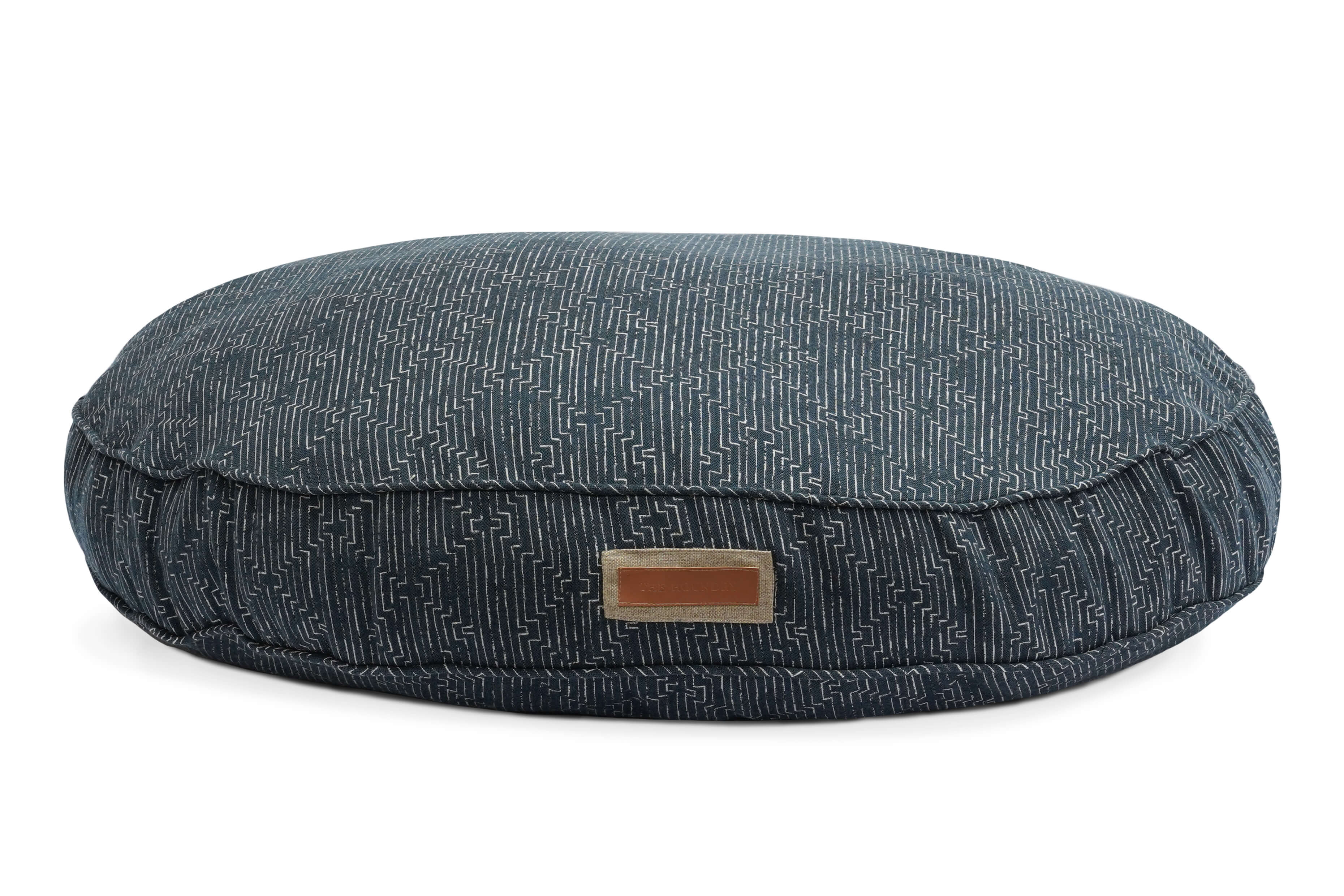 Luxury Round Dog Bed | Midnight Malamute | Handmade in USA | Small to XL