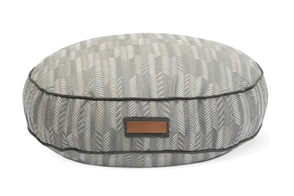 Luxury Round Dog Bed | Muttly Merle | Handmade in USA | Small to XL