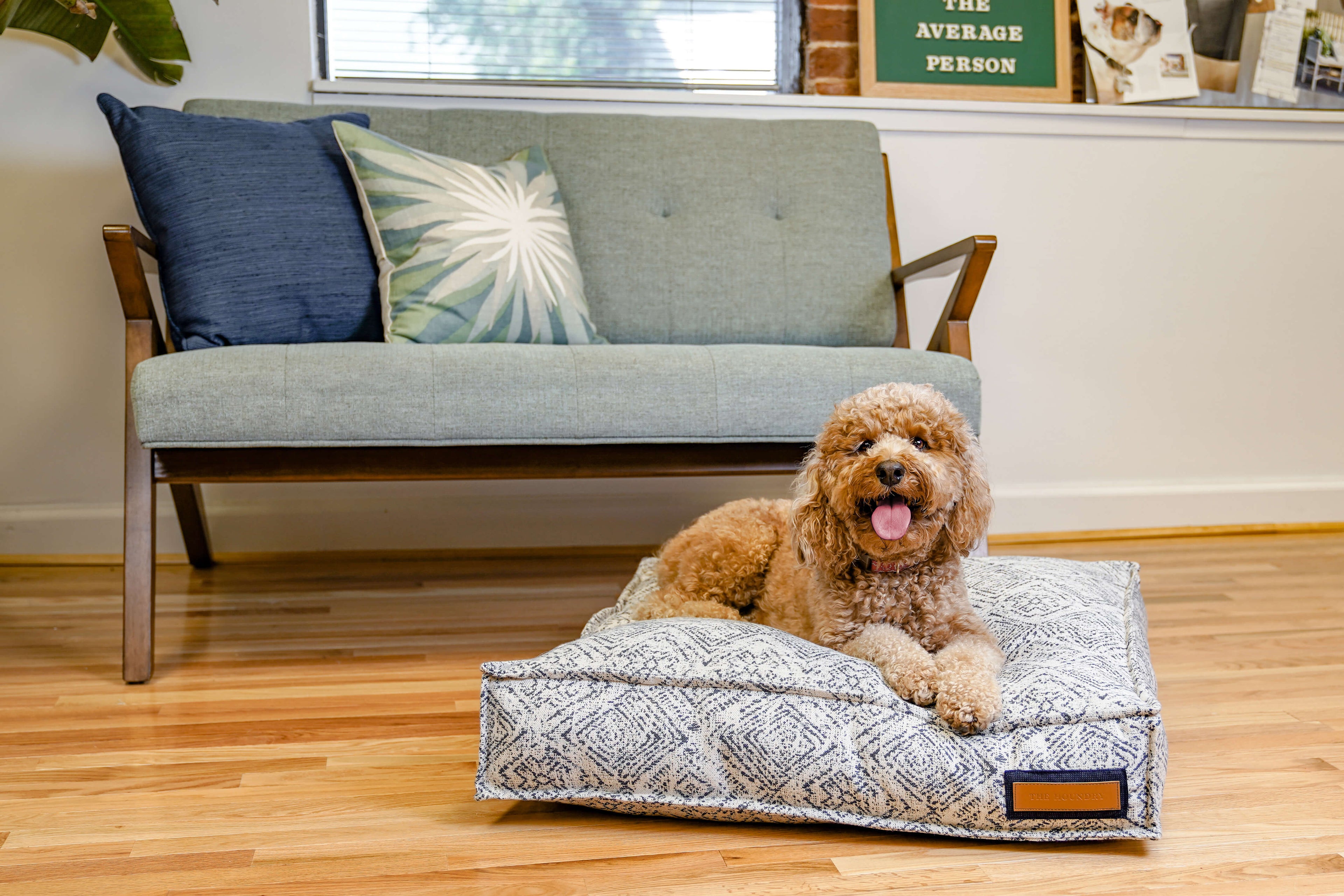 Luxury Lounger Dog Bed | Sapphire Spaniel | Handmade in USA | Small to XL