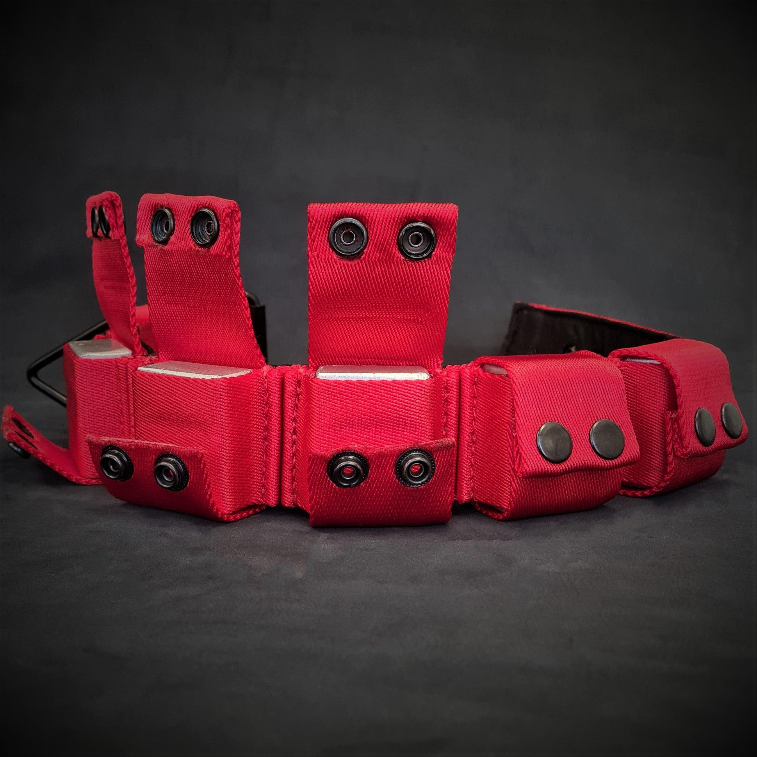 Weighted Dog Training Collar | Red | Removable Weights | S, M & L