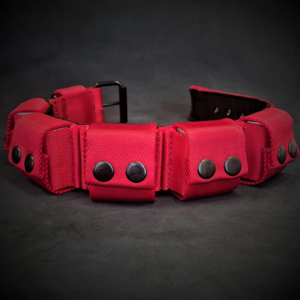 Weighted Dog Training Collar | Red | Removable Weights | S, M & L
